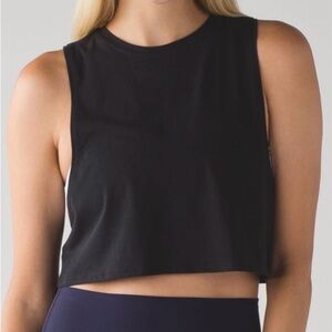 Lululemon Women’s Muscle Love Crop Tank Black Size 8